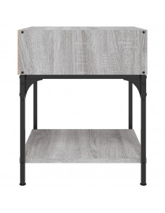 Comodini 2 pz Grigio Sonoma 40x41x50 cm in Legno Multistrato