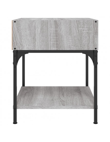 Comodini 2 pz Grigio Sonoma 40x41x50 cm in Legno Multistrato