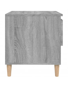 Comodini 2 pz Grigio Sonoma 50x46x50 cm in Legno Multistrato