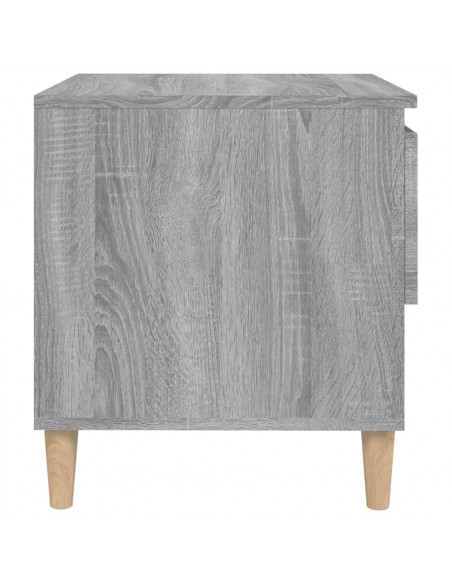 Comodini 2 pz Grigio Sonoma 50x46x50 cm in Legno Multistrato