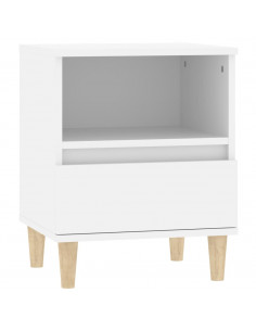 Comodini 2 pz in Bianco 40x35x50 cm