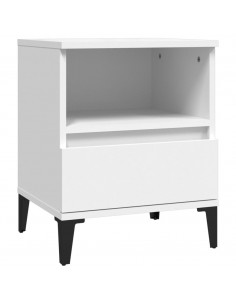 Comodini 2 pz in Bianco 40x35x50 cm