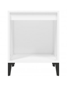 Comodini 2 pz in Bianco 40x35x50 cm