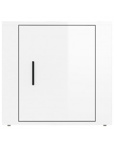 Comodini 2 pz in Bianco Lucido 50x39x47 cm