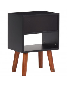 Comodini 2 pz in Legno Massello di Acacia 40x30x57 cm