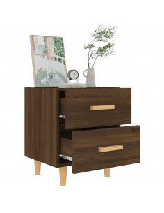 Comodini 2 pz in Rovere Marrone 40x35x47,5 cm