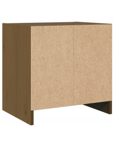 Comodini 2 pz Marrone Miele 40x30,5x40 cm in Massello di Pino