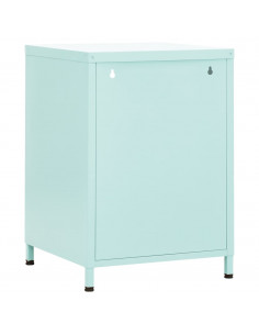 Comodini 2 pz Menta 35x35x51 cm in Acciaio