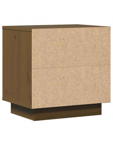 Comodini 2 pz Miele 40x30x40 cm in Legno Massello di Pino