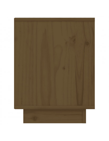 Comodini 2 pz Miele 40x30x40 cm in Legno Massello di Pino