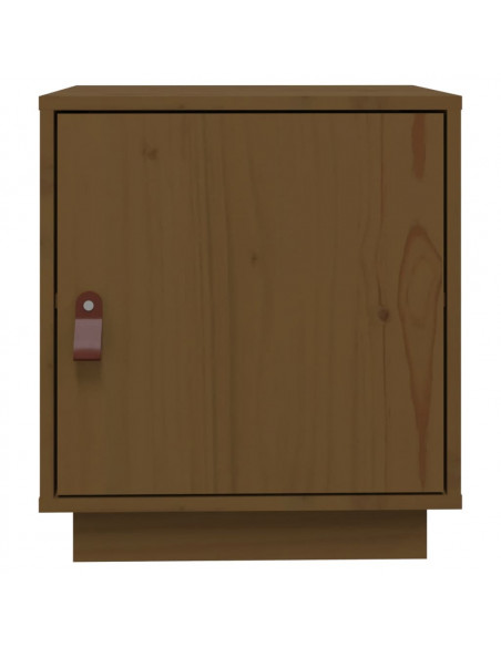 Comodini 2 pz Miele 40x34x45 cm in Legno Massello di Pino