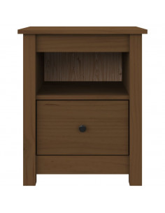 Comodini 2 pz Miele 40x35x49 cm in Legno Massello di Pino