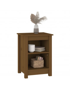 Comodini 2 pz Miele 40x35x55 cm in Legno Massello di Pino