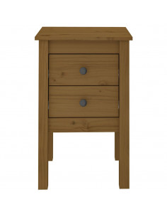 Comodini 2 pz Miele 40x35x61,5 cm in Legno Massello di Pino