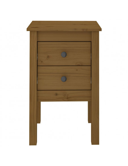 Comodini 2 pz Miele 40x35x61,5 cm in Legno Massello di Pino