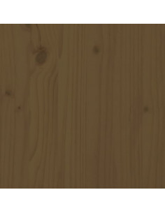 Comodini 2 pz Miele 50x34x50 cm in Legno Massello di Pino