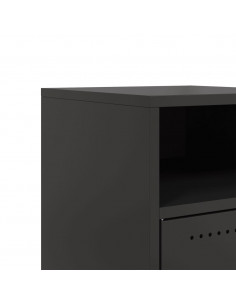 Comodini 2 pz Neri 36x39x59 cm in Acciaio