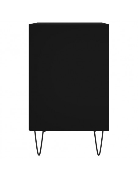 Comodini 2 pz Neri 40x30x50 cm in Legno Multistrato
