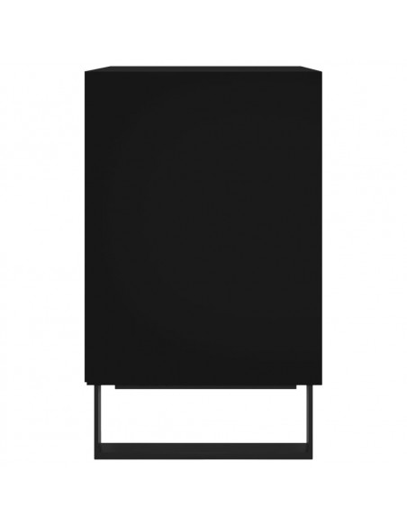 Comodini 2 pz Neri 40x30x50 cm in Legno Multistrato