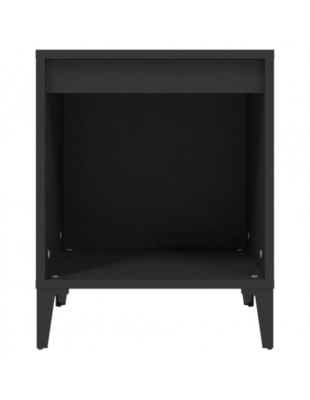 Comodini 2 pz Nero 40x35x50 cm