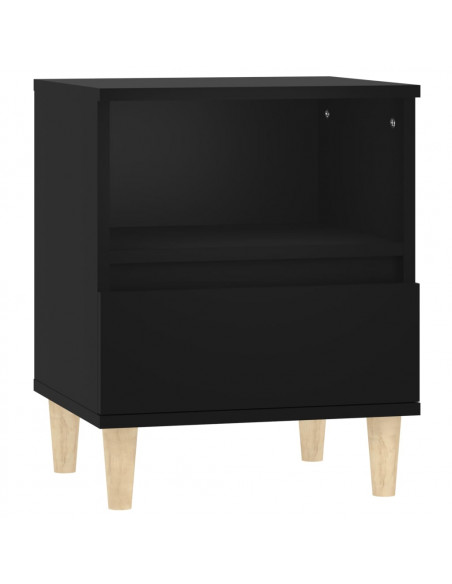 Comodini 2 pz Nero 40x35x50 cm