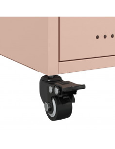 Comodini 2 pz Rosa 36x39x43,5 cm in Acciaio