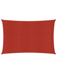 Vela Parasole 160 g/m² Rossa 2,5x4,5 m in HDPE 2