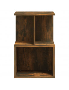 Comodini 2 pz Rovere Fumo 35x35x55 cm in Legno Multistrato