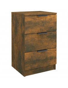 Comodini 2 pz Rovere Fumo 40x36x65 cm