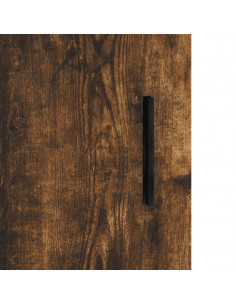 Comodini 2 pz Rovere Fumo 40x40x50 cm in Legno Multistrato