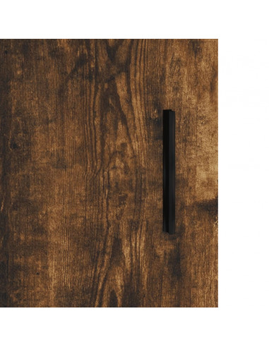 Comodini 2 pz Rovere Fumo 40x40x50 cm in Legno Multistrato