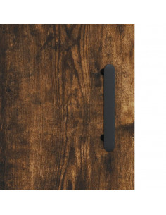 Comodini 2 pz Rovere Fumo 40x40x50 cm in Legno Multistrato