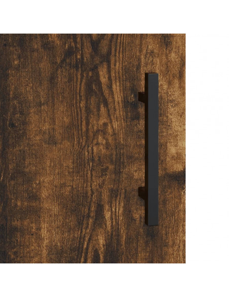 Comodini 2 pz Rovere Fumo 40x40x50 cm in Legno Multistrato