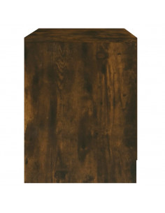Comodini 2 pz Rovere Fumo 45x34,5x44,5 cm in Truciolato