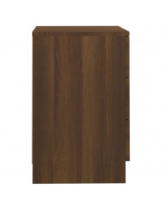 Comodini 2 pz Rovere Marrone 38x35x56 cm in Legno Multistrato
