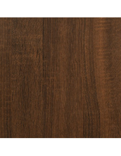 Comodini 2 pz Rovere Marrone 40,5x31x60 cm in Legno Multistrato