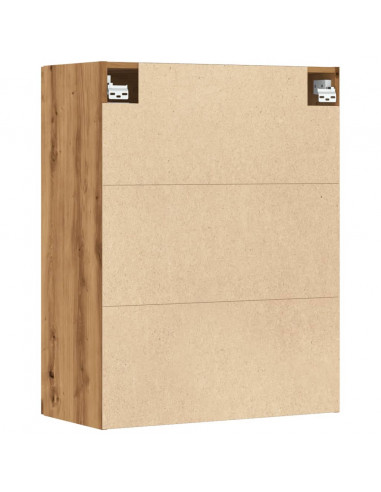 Armadietto Pensile a Parete Rovere Artigianale 69,5x34x90 cm