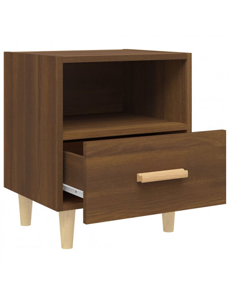 Comodini 2 pz Rovere Marrone 40x35x47 cm
