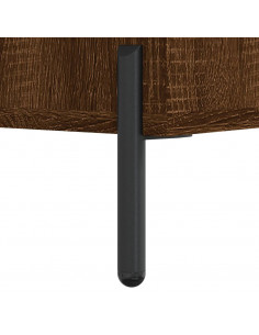 Comodini 2 pz Rovere Marrone 40x35x47,5 cm in Legno Multistrato