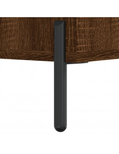 Comodini 2 pz Rovere Marrone 40x35x47,5 cm in Legno Multistrato