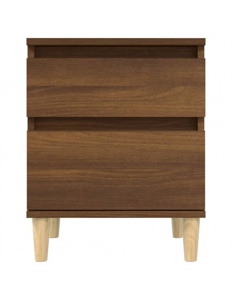 Comodini 2 pz Rovere Marrone 40x35x50 cm