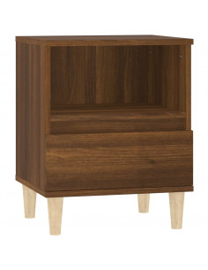 Comodini 2 pz Rovere Marrone 40x35x50 cm