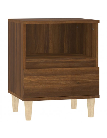 Comodini 2 pz Rovere Marrone 40x35x50 cm