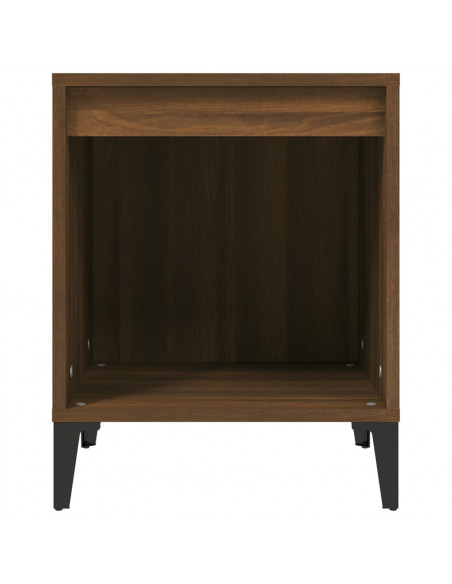 Comodini 2 pz Rovere Marrone 40x35x50 cm