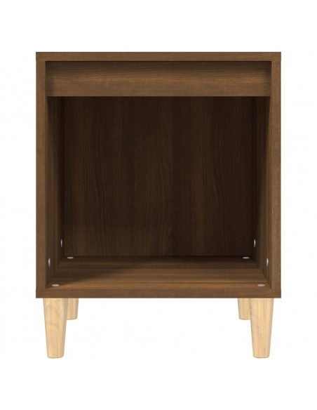 Comodini 2 pz Rovere Marrone 40x35x50 cm