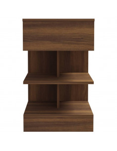 Comodini 2 pz Rovere Marrone 40x35x65 cm in Legno Multistrato