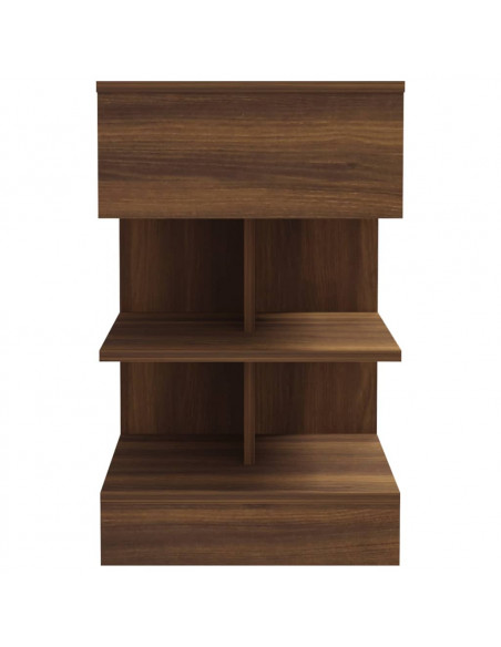 Comodini 2 pz Rovere Marrone 40x35x65 cm in Legno Multistrato