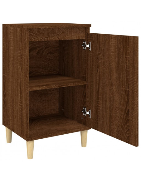 Comodini 2 pz Rovere Marrone 40x35x70 cm in Legno Multistrato
