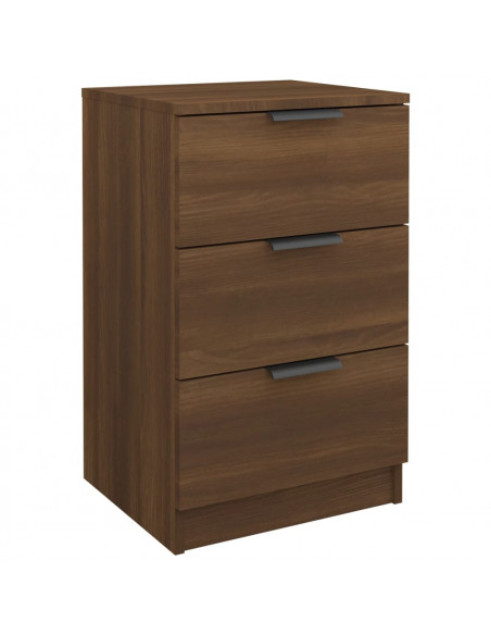 Comodini 2 pz Rovere Marrone 40x36x65 cm