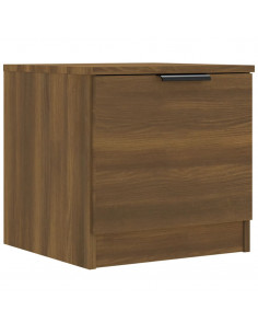 Comodini 2 pz Rovere Marrone 40x39x40 cm
